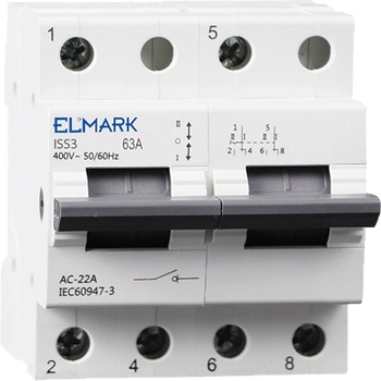 ELMARK Iss3 ТРИПОЗИЦИОНЕН ПРЕВКЛЮЧВАТЕЛ 1-0-2 2p/125a (41946)