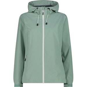 CMP Дамско водоустойчиво яке CMP Women's Jacket Fix Hood with Pack Pocket Waterproof jacket - Jade - размер 44 (EU) (102-5201-0216)
