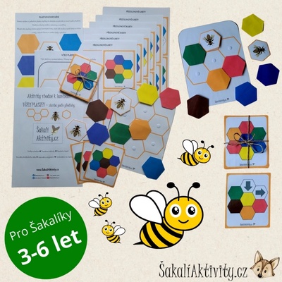 VČELÍ PLÁSTEV - stavba podle předlohy Provedení: Polotovar - tištěný + laminovaný + potřebné doplňky