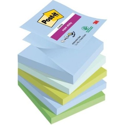 POST-IT Z-bločky Post-it Super Sticky OASIS, veľkosť 76x76 mm, 5 bločkov po 90