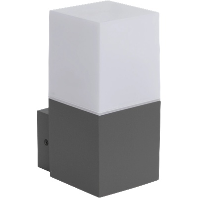 UltraLux ФАСАДНО ОСВЕТИТЕЛНО ТЯЛО, Е27, ip65, ЗА СТЕНА, ГРАФИТ (lfwe27gr)