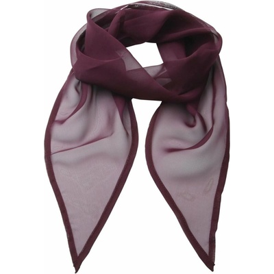 Premier Workwear dámský šifonový šátek PR740 Aubergine -ca. Pantone 5115