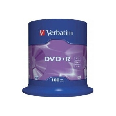 Verbatim DVD+R 4,7GB 16x, AZO, cakebox, 100ks (43551)