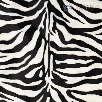 Umelá kožušina vzor zebra