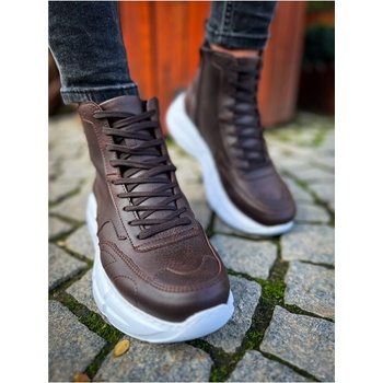 Chekich Мъжки спортни боти с връзки CH077 BT - Кафяви #366332 (366332_Тъмно кафяв)