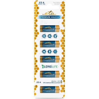 Eta Premium Alkaline 12V 5ks ETA23APREM5