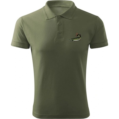 Bontis polokošela s výšivkou Šťuka Khaki
