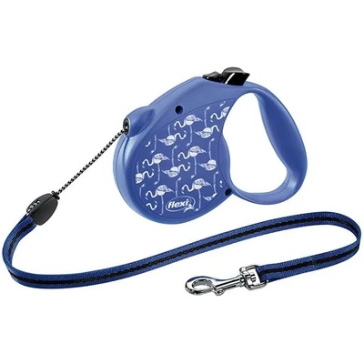 flexi Standard Flamingo M до 20кг, 5м въже - синьо