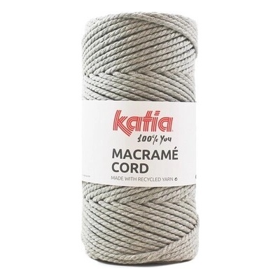 MACRAME CORD 4mm Katia Farby MACRAME CORD: 102 šedá