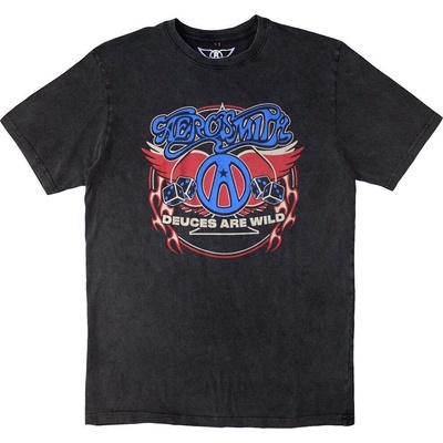 Aerosmith Rainbow Spade Stone Wash Charcoal Grey L Риза (AEROSTNW21MC03)