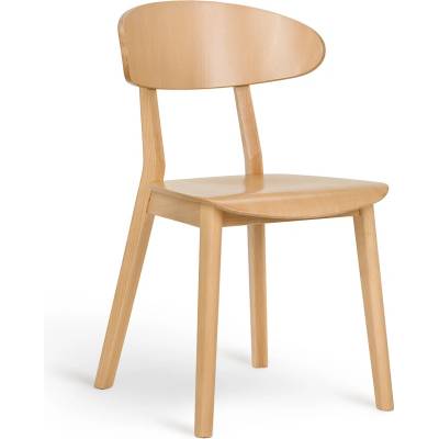Paged Lof A-4232 Seat Wood Back Wood dub morený / dyha