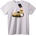 NOONEBRAND Тениска с Богата Мечка и Кола - 2XL, White