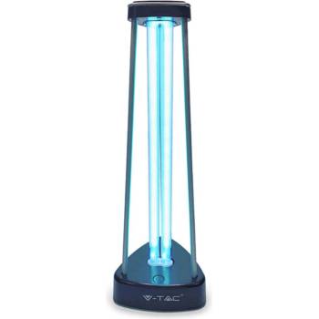 V-TAC Бактерицидна антивирусна лампа v-tac 11203, uv + Озон, 38w, 60 кв. м, Таймер, Черен (8001000001)
