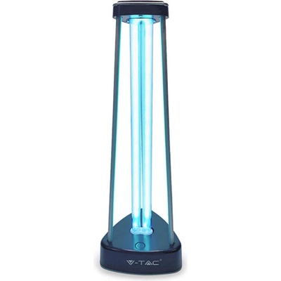 V-TAC Бактерицидна антивирусна лампа v-tac 11203, uv + Озон, 38w, 60 кв. м, Таймер, Черен (8001000001)
