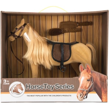 Teddies Kůň velký s doplňky fliška