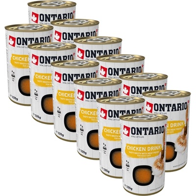 ONTARIO Cat пилешки напитка 12 x 135 г