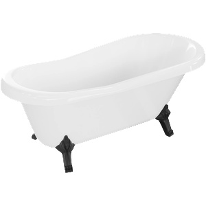 Mexen Retro 150x73 cm white/black (53251507300-70)