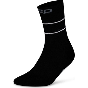 CEP Дамски чорапи за бягане CEP Women's Pro Run Reflective Mid Cut 2.0 Running socks - Black (207-0572-0113)
