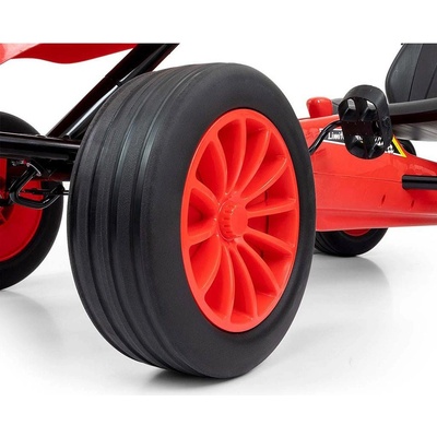 Go kart Milly Mally šlapací motokára Rocket červená