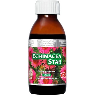 Starlife Echinacea Star sirup s výťažkom z echinacei pre zvýšenie obranyschopnosti organizmu 120 ml