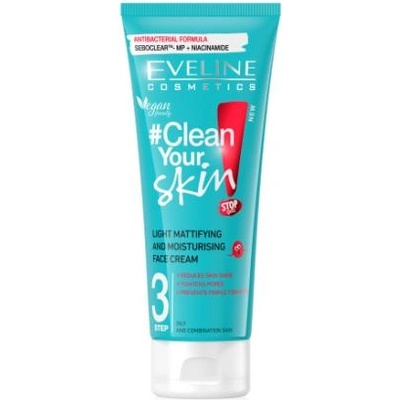 Eveline Cosmetics Clean Your Skin Лек матиращ и овлажняващ крем за лице 75 ml