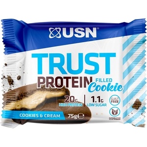 USN Trust Cookies Cookies & Cream, 1x75 Grams/12 bar box/
