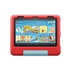 Amazon child-friendly protective case for the Fire HD 8 tablet (only compatible with the 12th generation, 2022), red - 53-028584