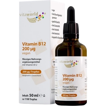 Image 1 of vitaworld Vitamin B-12 Drops 200 mcg | as Methylcobalamine [50 мл]