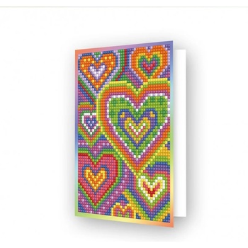 Image 1 of Diamond dotz Мозайка от сърца - диамантена картичка ddg. 037