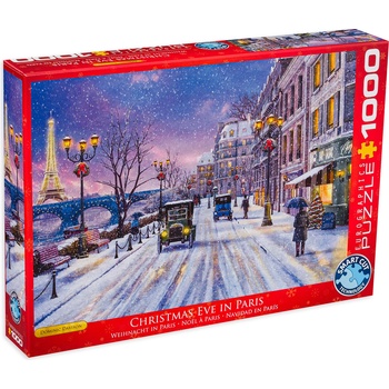 EUROGRAPHICS Пъзел Eurographics от 1000 части - Коледна вечер в Париж, Доминик Дейвисън (EG60000785)