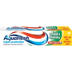 Aquafresh Triple Protection Паста за зъби Mild & Minty, зелена, 125 ml