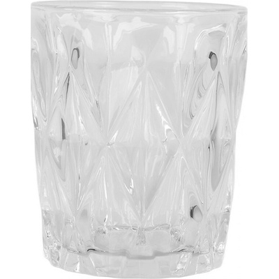 Clayre & Eef Transparentný pohár na vodu Diamond Ø 8*10 cm 250 ml