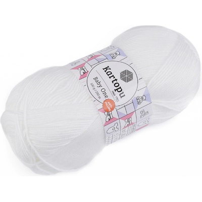 Prima-obchod Pletací příze Baby One 100 g, barva 5 (010) bílá