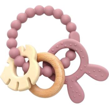 Lorelli Силиконова гризалка с бук Lorelli Premium - Зайче, Deep Pink (10210850002)