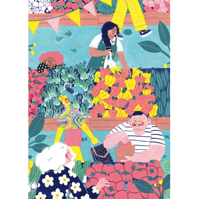 Pieces & Peace - Puzzle Au Marché - 1 000 piese