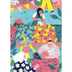 Pieces & Peace - Puzzle Au Marché - 1 000 piese