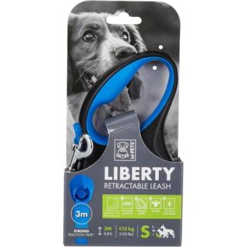 Mpets Liberty Blue - Автоматичен повод - лента за куче, син - размер S - дължина 3 м, за кучета до 15 кг, Белгия - 10824099