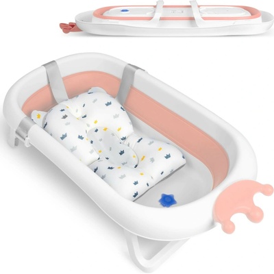 Ricokids Vanička pre novorodencov s teplomerom bielo ružová