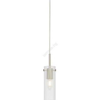 Markslöjd 109013 - Висяща лампа на кабел TIBIA 1xE14/40W/230V прозрачно стъкло/месинг (ML1679)