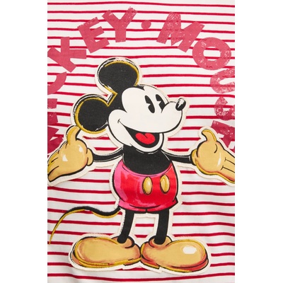 Desigual Памучна тениска Desigual MICKEY MOUSE (25SWTKAI)