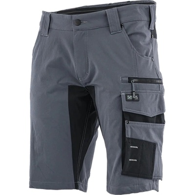 Sara Workwear strečové kraťasy MOTIONFLEX šedé černé
