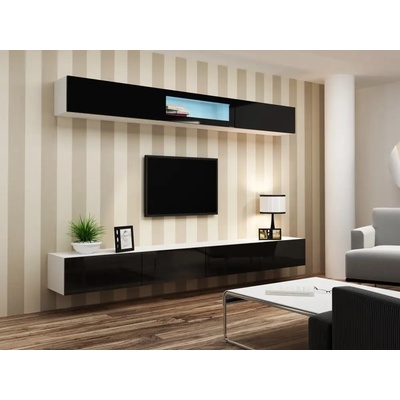 Cama meble Cama Шкаф VIGO ""90"" пълен 90/35/32 бял/черен гланц (WIP90 VIGO b/cz)