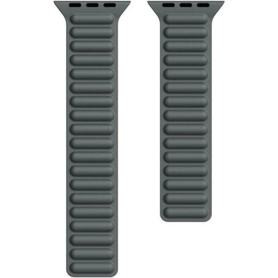 JC Магнитна силиконова каишка за Apple Watch 38мм, 40мм, 41мм, 42мм (2024) - JC Design Silicone Link Band (тъмносив)
