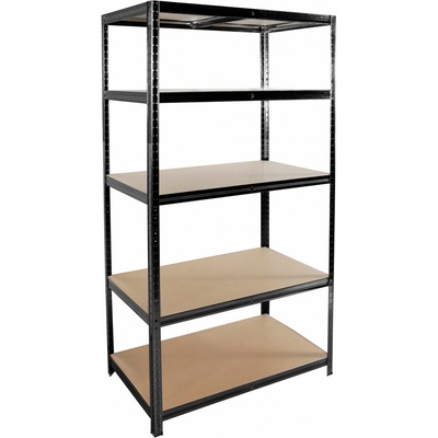 Linder Exclusiv Regál 180 x 90 x 40 cm 5 políc čierny