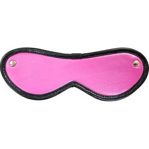 Rouge Leather Blindfold Eye Mask Pink