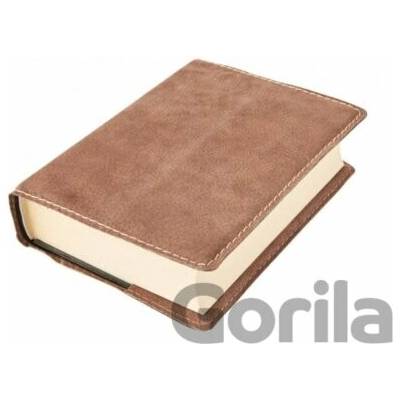 Macoli Hand Made Obal na knihu Klasik Hnědá semiš