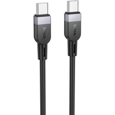 hoco. X109 60W силиконов кабел за зареждане на данни Type-C - Type-C черен 3 м