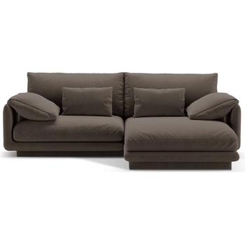 Micadoni Кафяв кадифен ъглов диван (десен ъгъл) Torino - Micadoni (MIC_RC_S_184_F1_TORINO5)