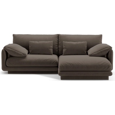 Micadoni Кафяв кадифен ъглов диван (десен ъгъл) Torino - Micadoni (MIC_RC_S_184_F1_TORINO5)