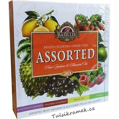 Basilur Fruit Infusions Assorted 20 gastro sáčků
